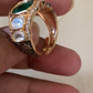 Kundan adjustable finger ring |