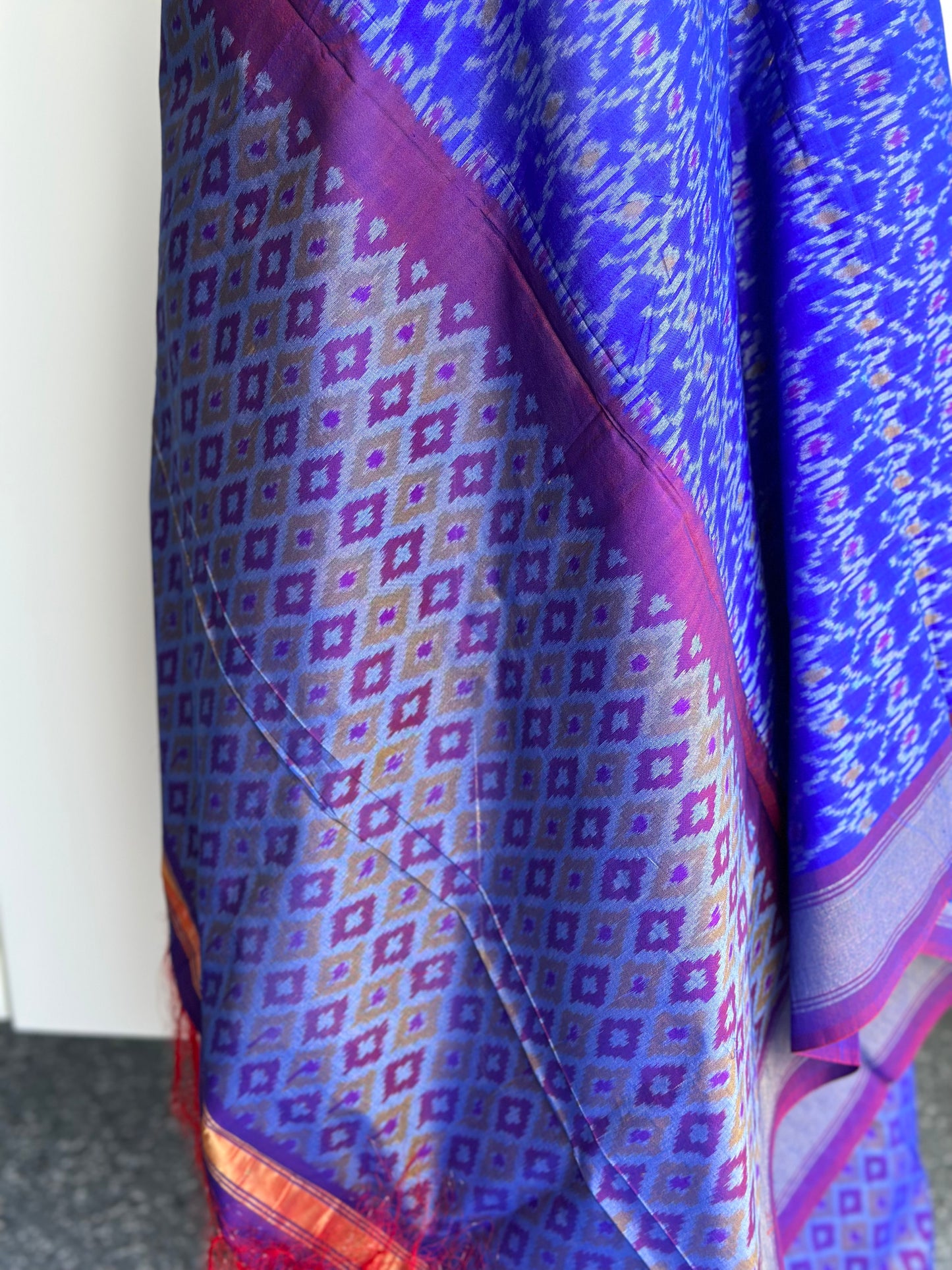 Ikkat silk dupatta | Handloom dupatta