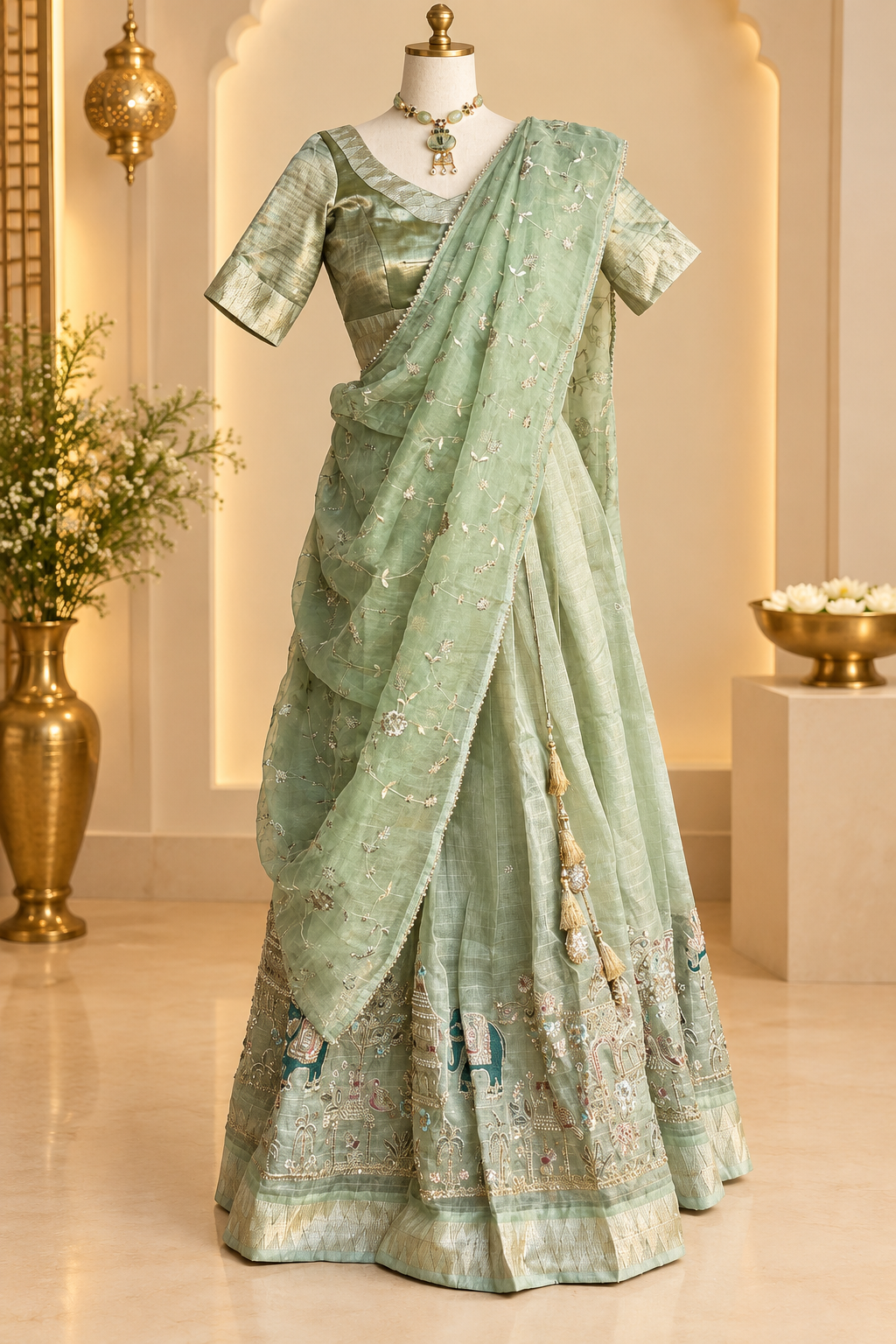 Teens Fancy Lehanga | Traditional Langa voni | Ethnic Wear Lehanga | Gift Idea