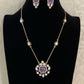 Moissanite pendant necklace set | Gift ideals | Indian jewelry in USA