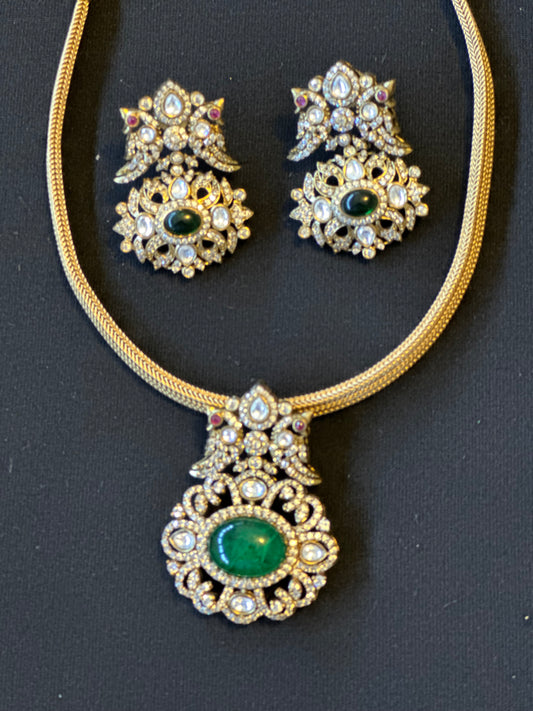 Victorian pendant set | Latest Indian jewelry