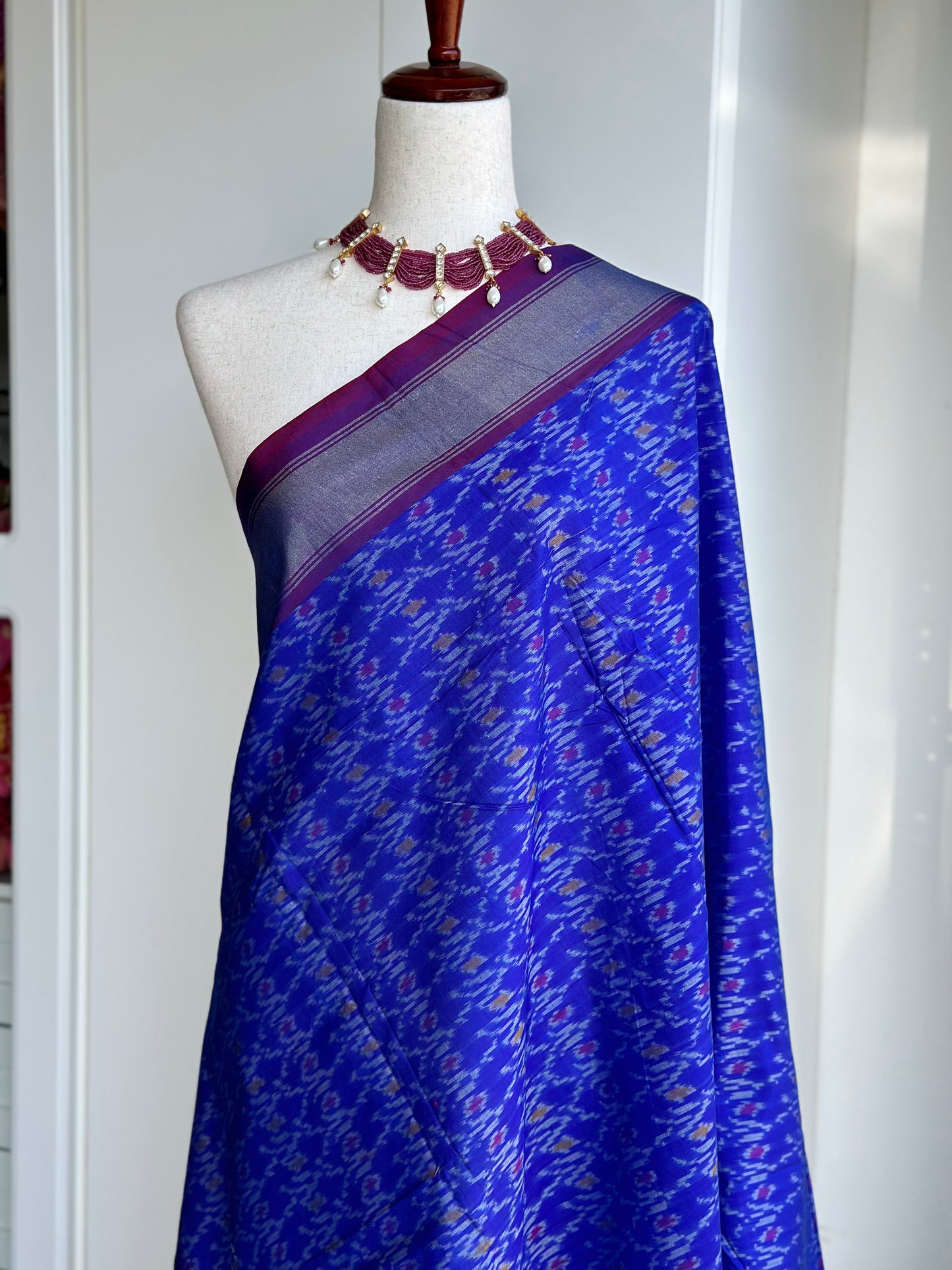 Ikkat silk dupatta | Handloom dupatta