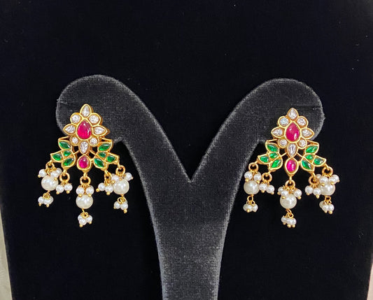 Jadau Kundan earrings | handmade earrings | Indian jewelry in USA