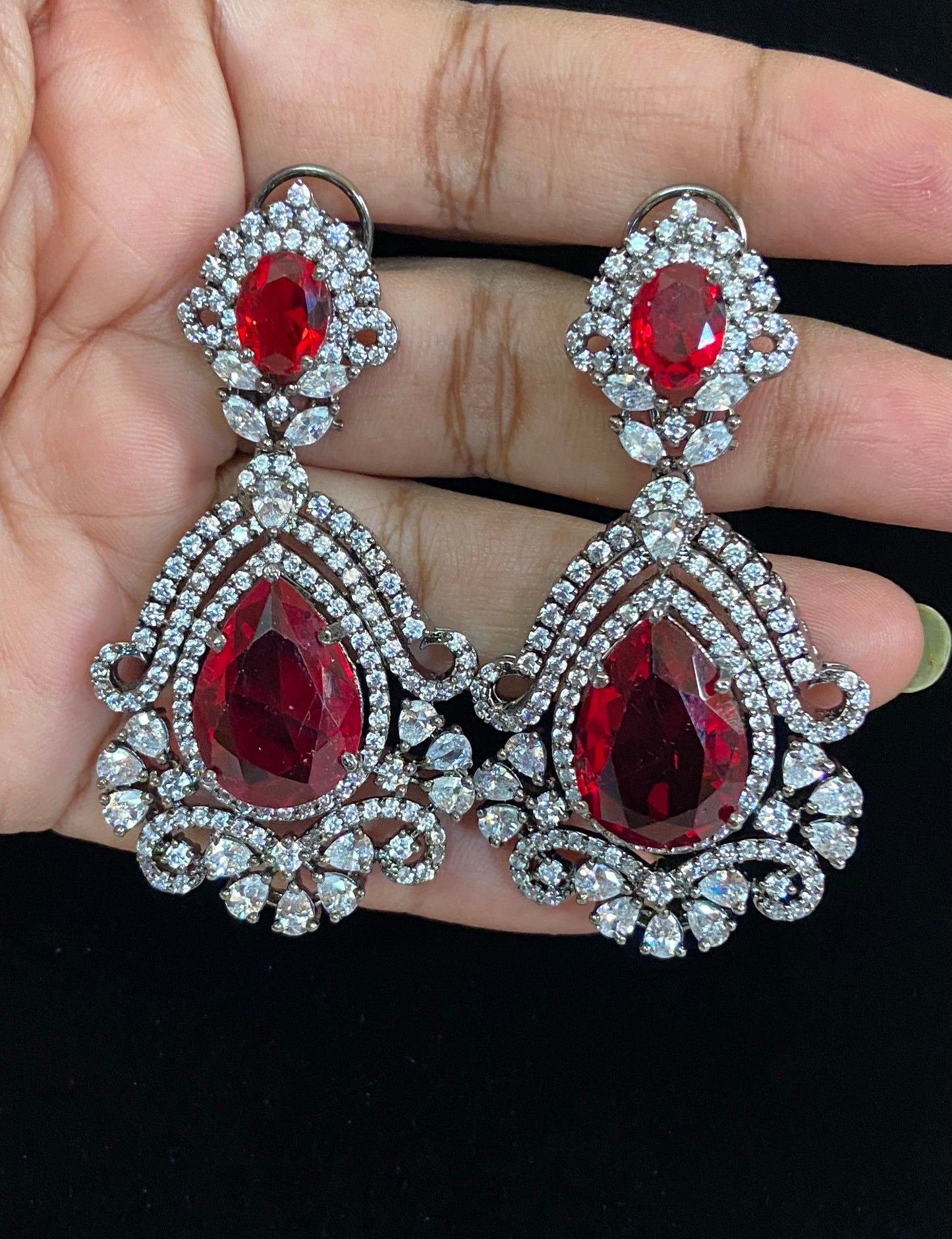 Victorian ad earrings | Partywear earrings