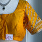 Yellow silver embroidery blouse | Saree readymade blouses in USA