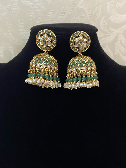 Green Jumki | Kemp earrings