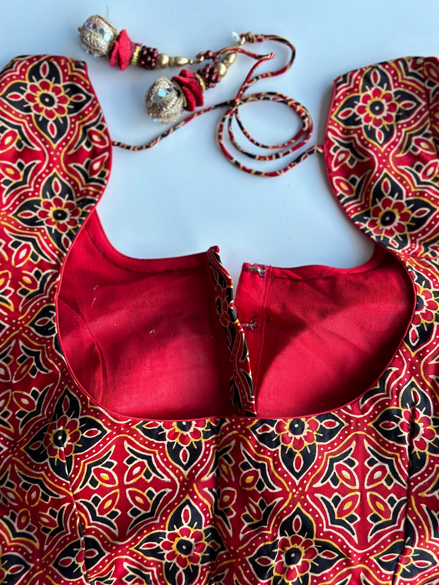 Ajrakh print model silk sarees | Sarees in USA