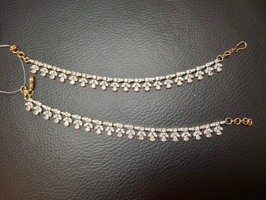 AD Champaswaralu | Indian  Ear Chains  | Hair accessories