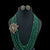 Onyx Beads Side Pendant Mala Necklace | Indian Jewellery