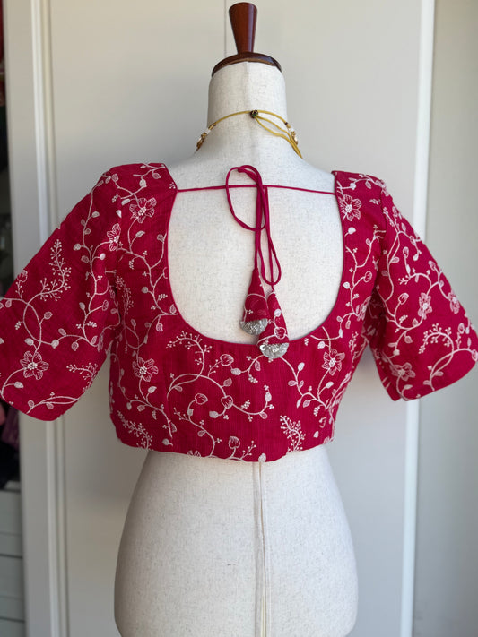 Thread Embroidery Blouse | Custom Blouse