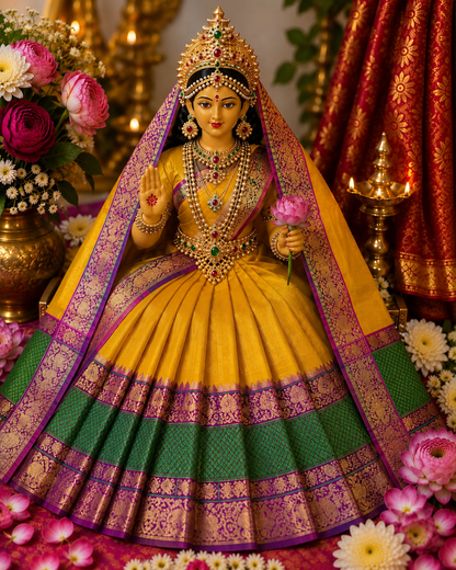 Goddess Dress | Sravanamasam Ammavari  Kalasam Dress | Traditional Ammavari Dress