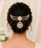 Kundan Pearl Hair Accessories | Traditional Indian Jewelry