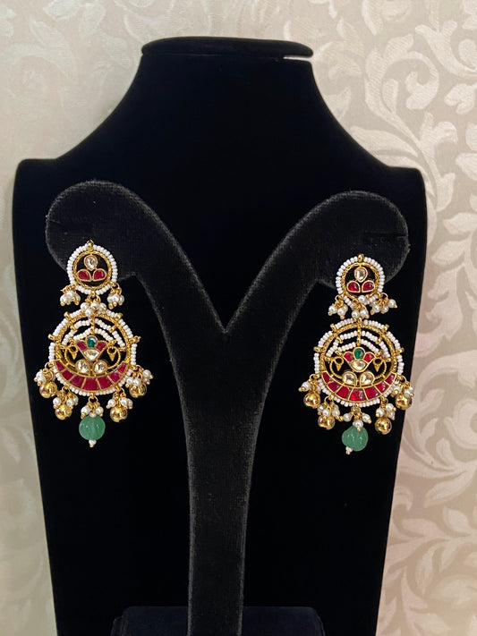 Jadau Kundan earrings | Handmade earrings