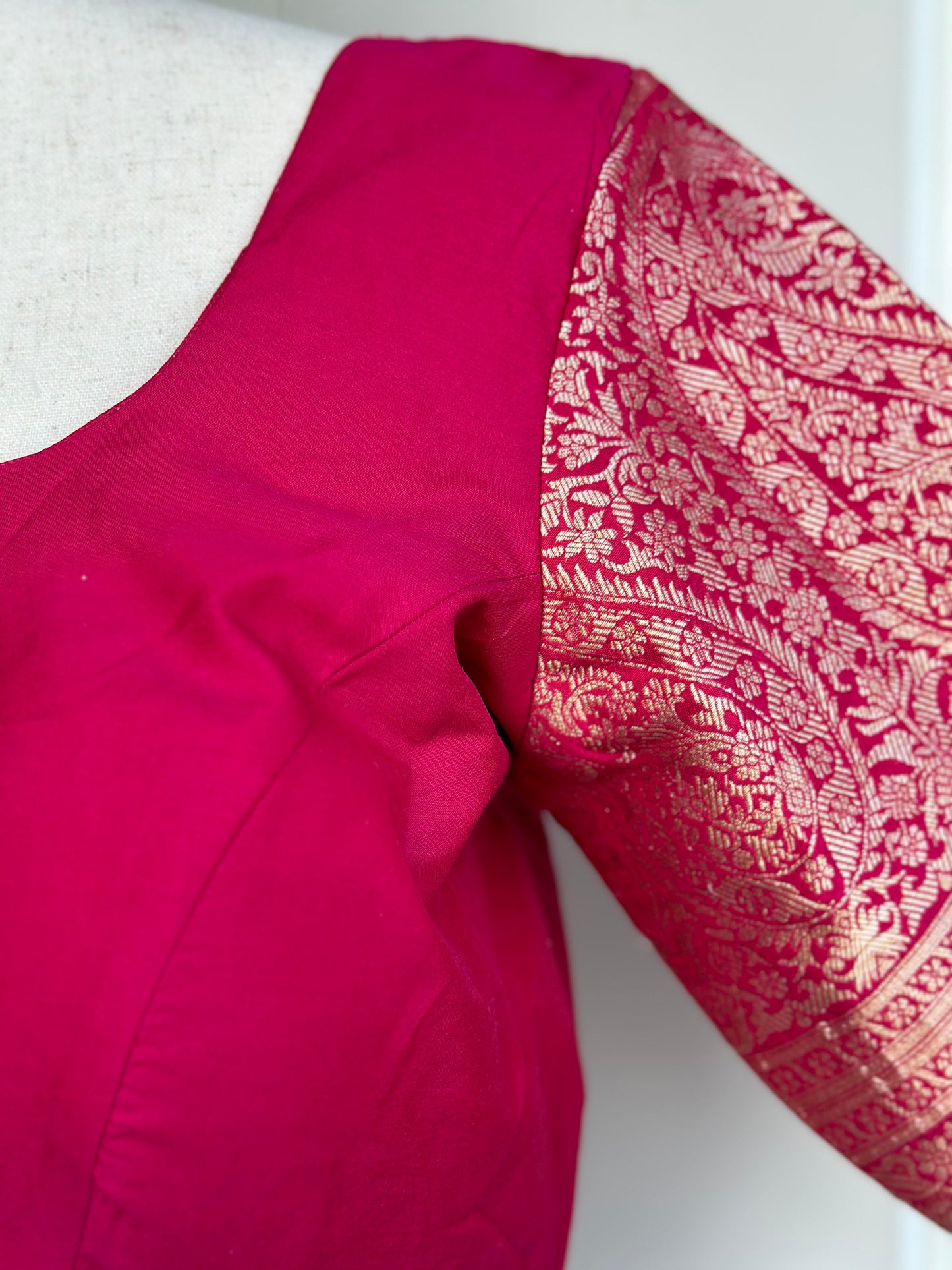 Pinkish red embroidery blouse l Saree blouse | blouses in USA