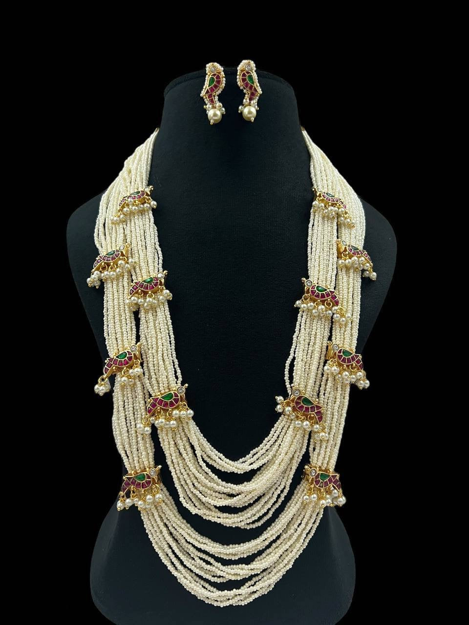 Jadau kundan long pearls necklace | Latest Indian jewelry