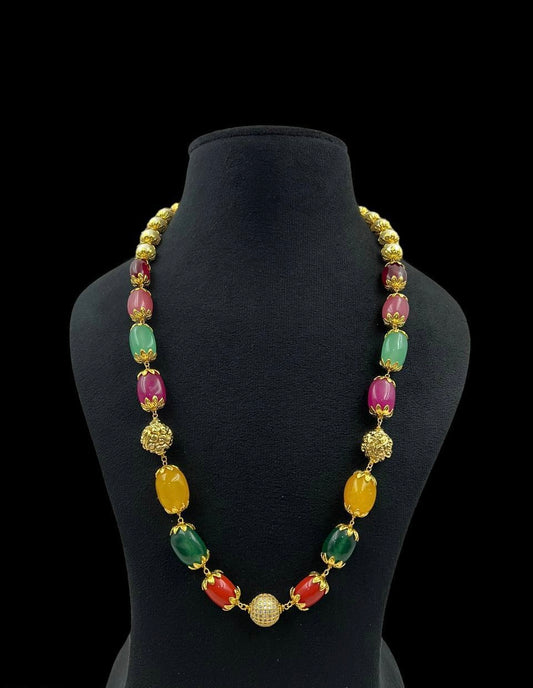 Traditional beads mala | Multi color necklace