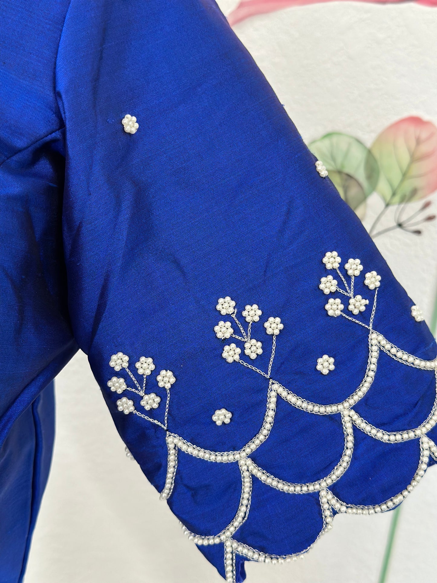 36 size hand embroidery pure silk blouse | Saree blouses in USA | 36 size blouse