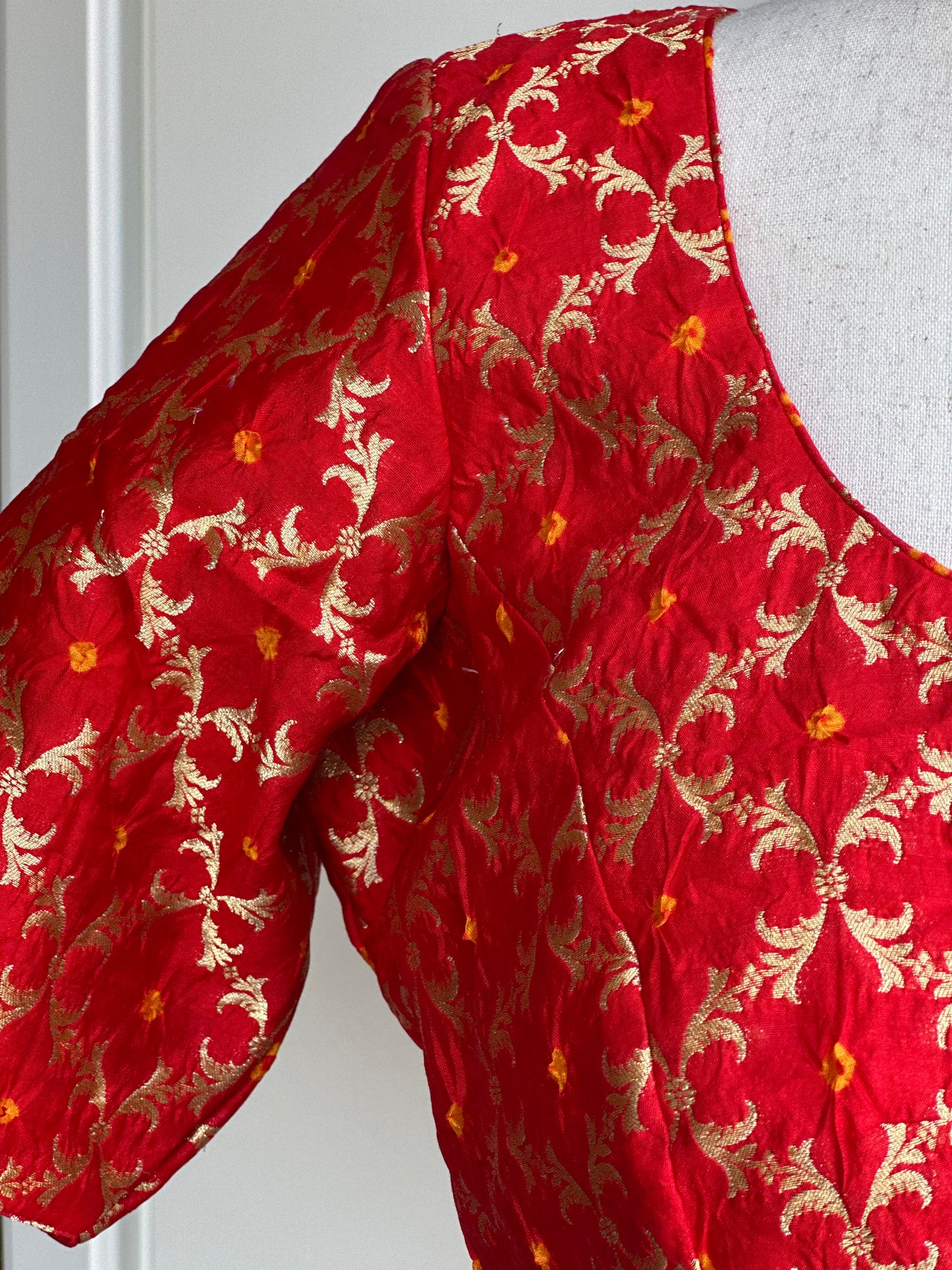 Red Banaras brocade blouse | Saree blouses in USA | Boutique blouses