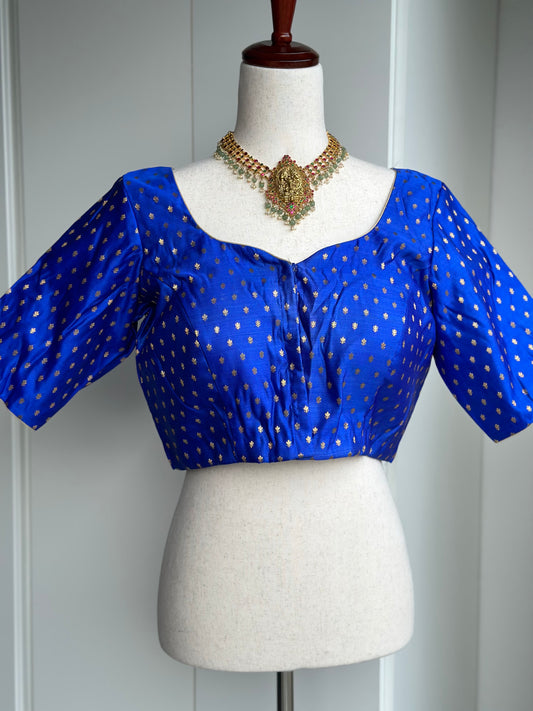 Blue buti blouse | Saree blouses in USA
