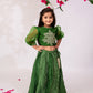 Girls Green Top & Skirt | Girls ethnic wear | Girls party wear dresses