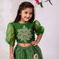 Girls Green Top & Skirt | Girls ethnic wear | Girls party wear dresses