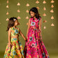 Girls Yellow Top & Skirt | Girls ethnic wear in USA