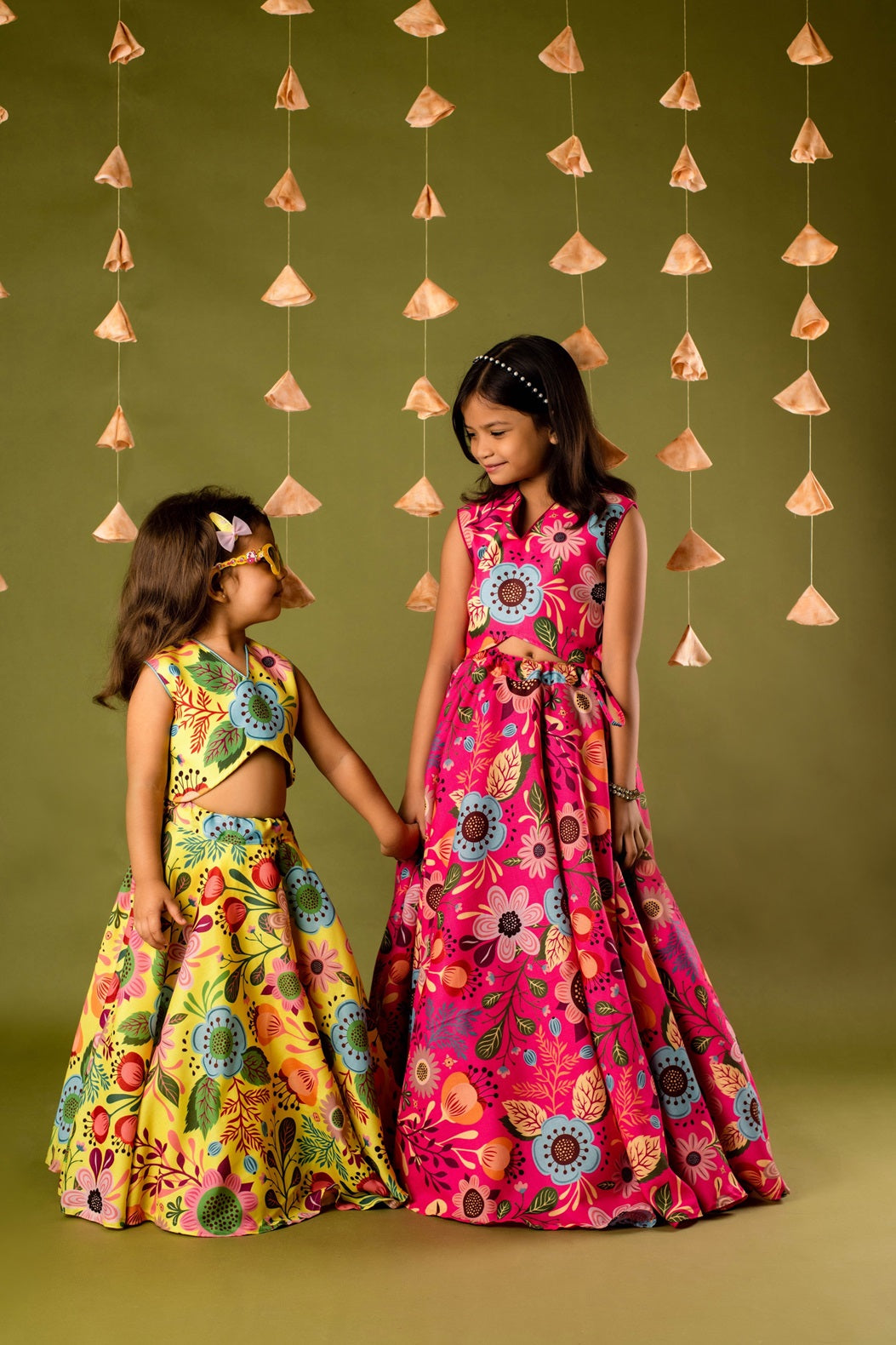 Girls Yellow Top & Skirt | Girls ethnic wear in USA