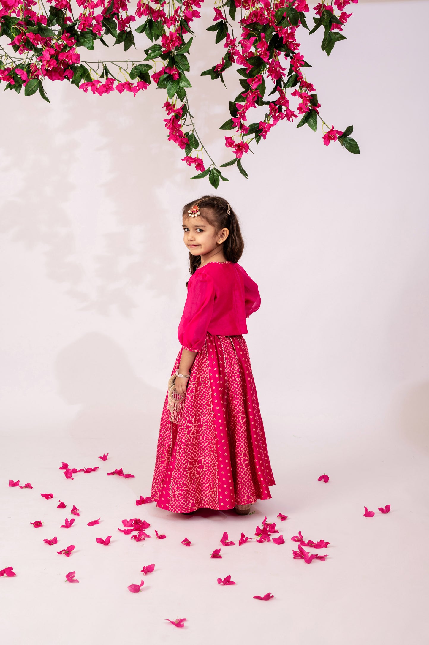 Girls Pink Top & Skirt | Girls ethnic wear | Girls party wear dresses