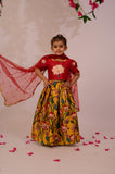 Girls Crop Top & Skirt With Choli | Girls ethnic wear in USA