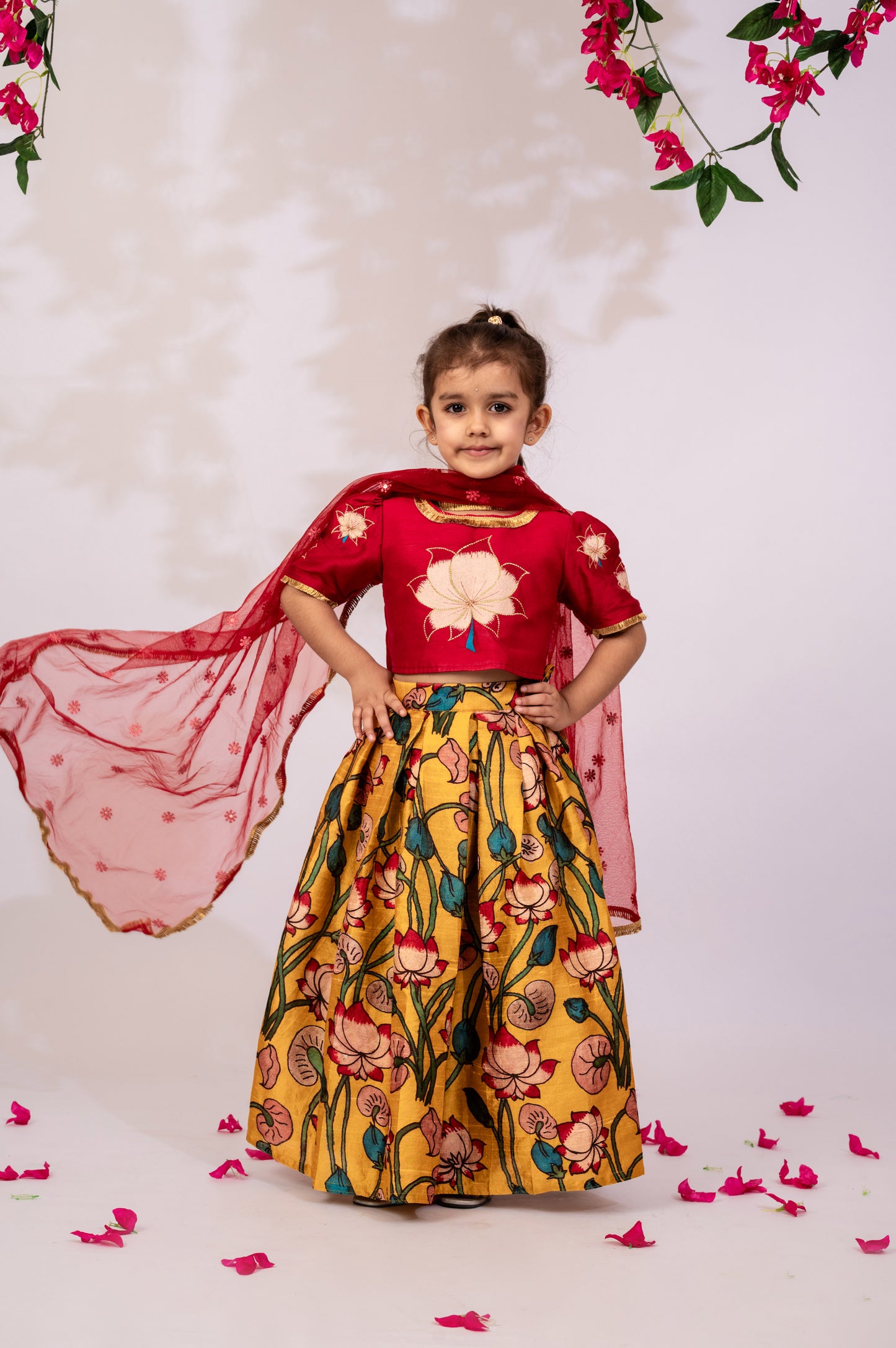 Girls Crop Top & Skirt With Choli | Girls ethnic wear in USA