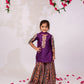 Girls Purple Sharara & Stylish Kurta Set | Girls ethnic wear in USA