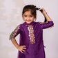 Girls Purple Sharara & Stylish Kurta Set | Girls ethnic wear in USA