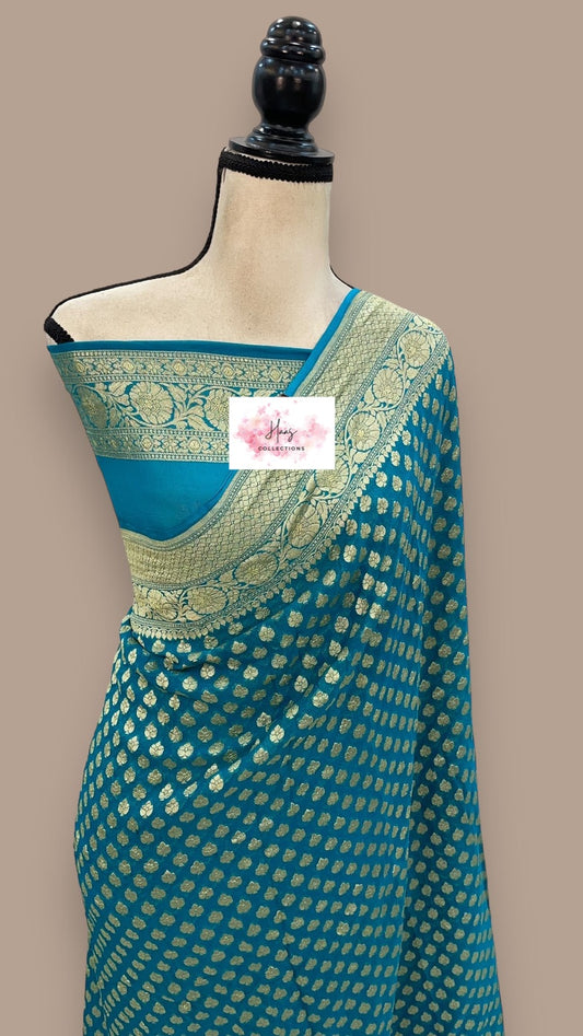 Pure Georgette Banarasi Saree