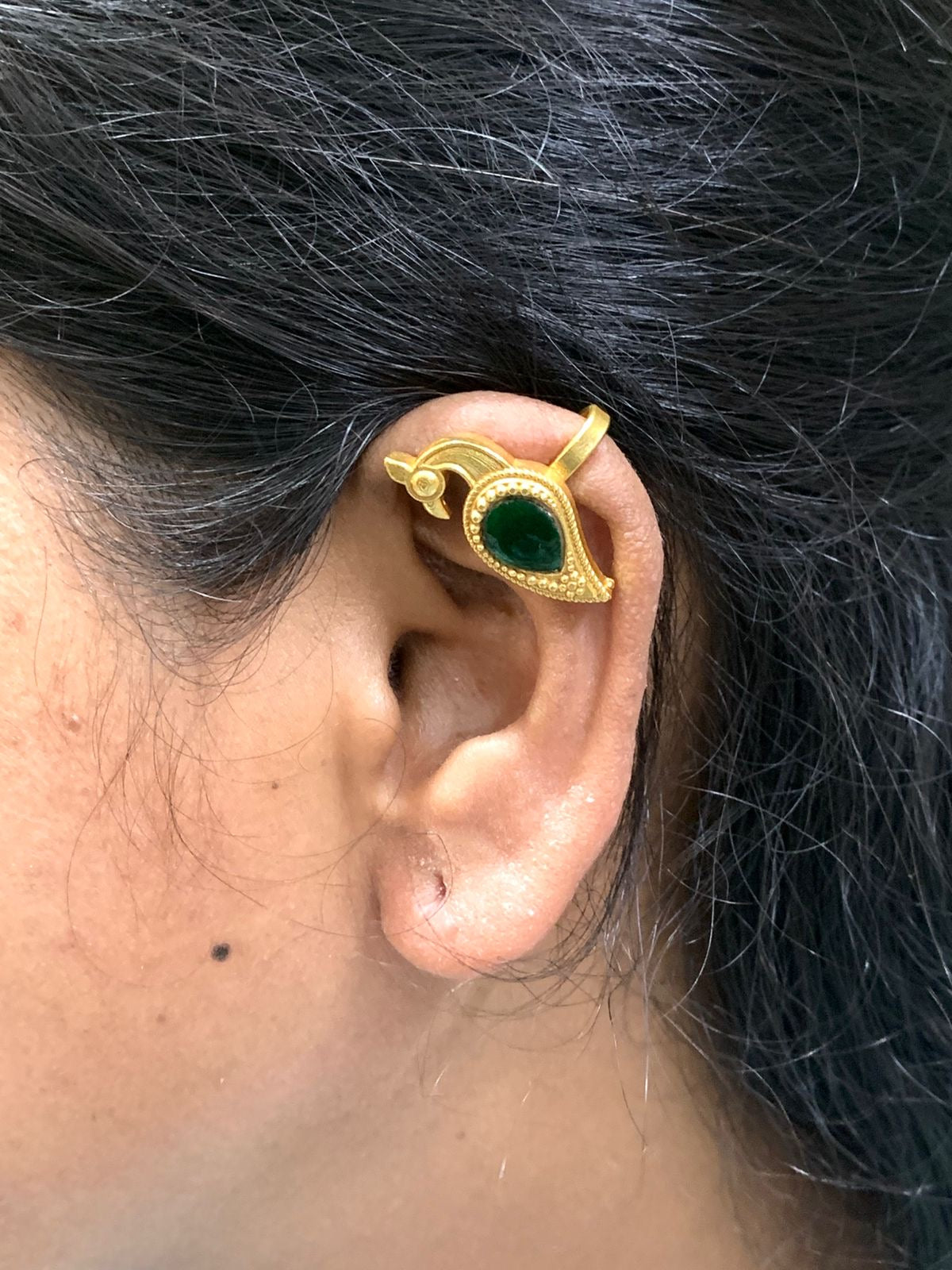 Antique Kundan Peacock Bugadi Studs | Latest Indian Jewelry