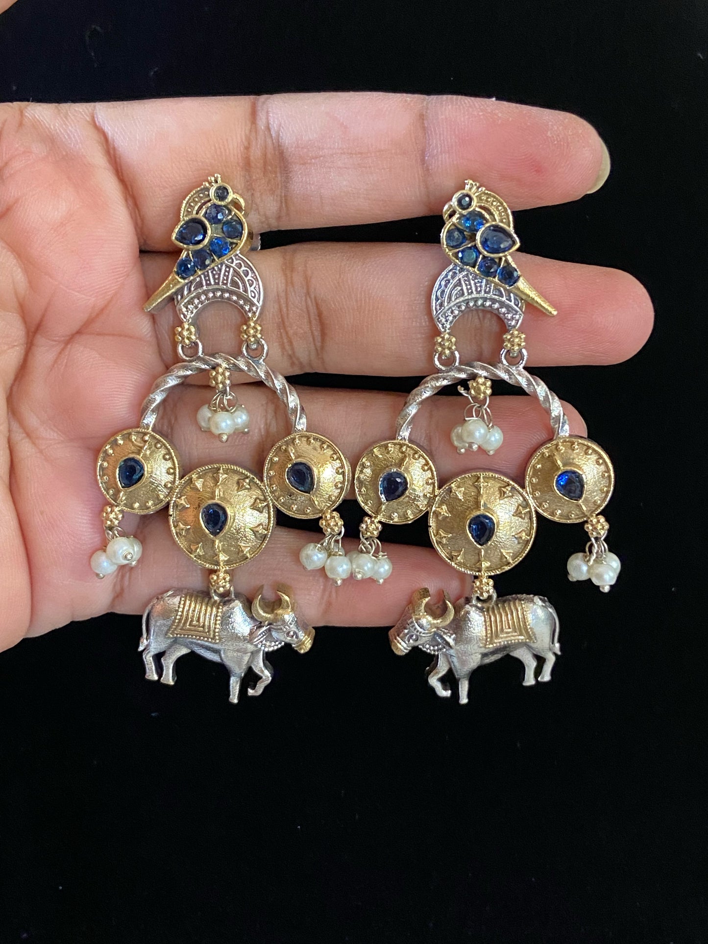 Oxidized earrings/ Indian earrings