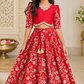 Girls Red Top & Skirt | Party wear dress for girls