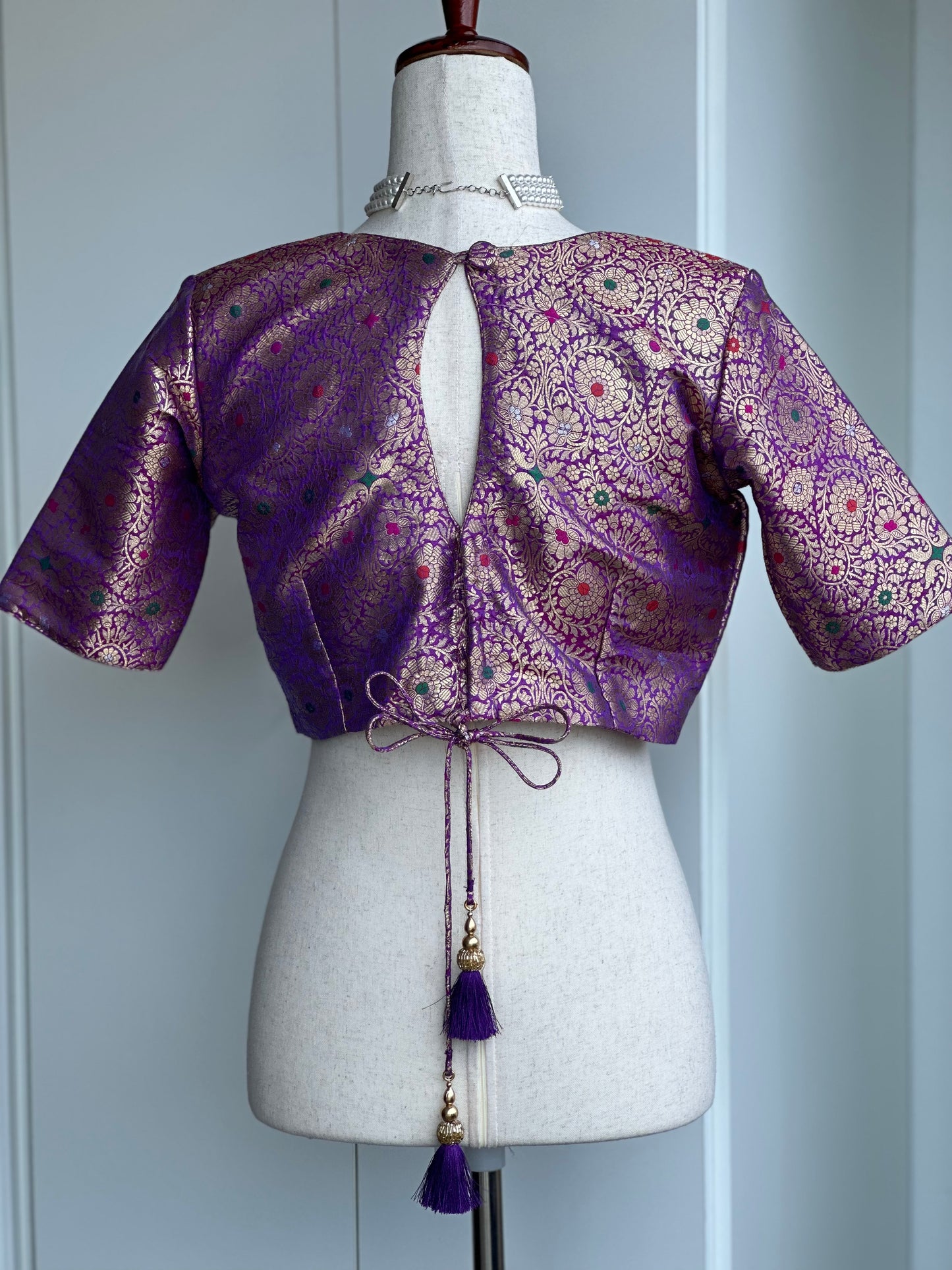 Purple brocade blouse | Saree blouses in USA