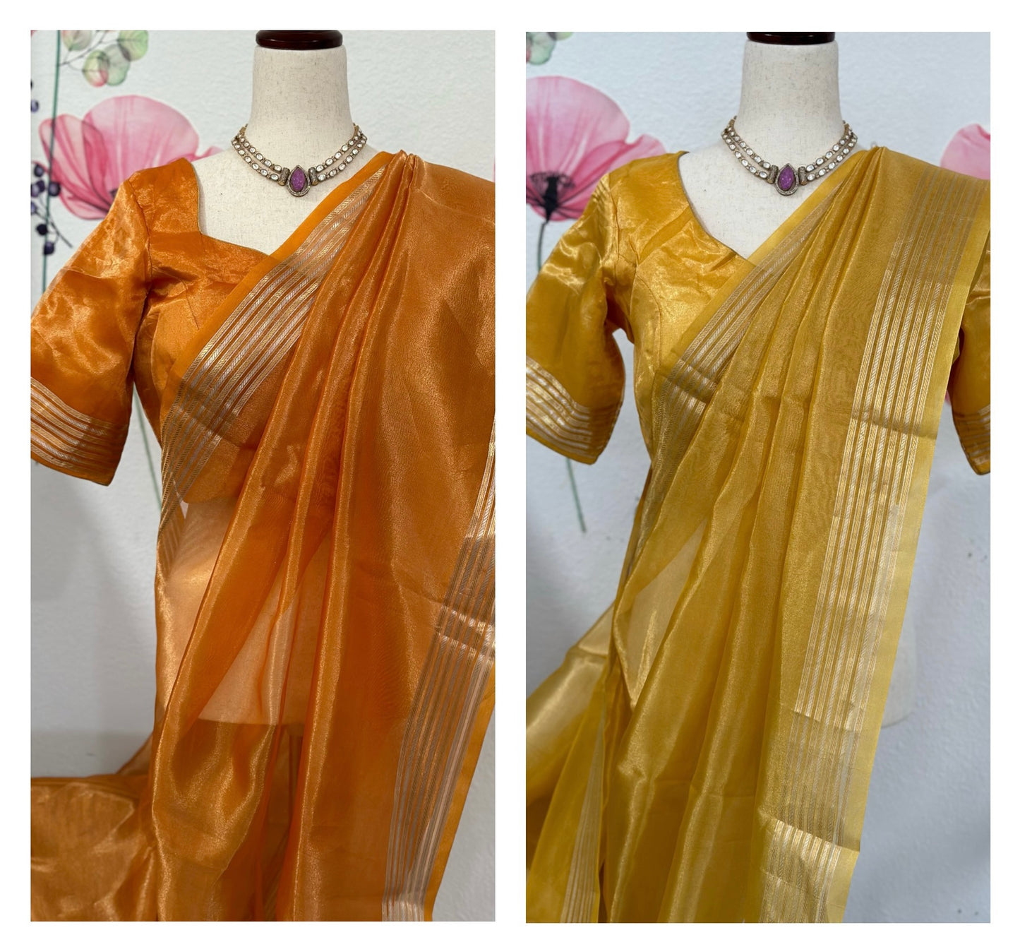 Benaras tissue saree | Silk mark tissue saree