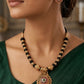 Antique Pendant Thread Necklace With Studs |  Handmade Necklace | Mangalasutra