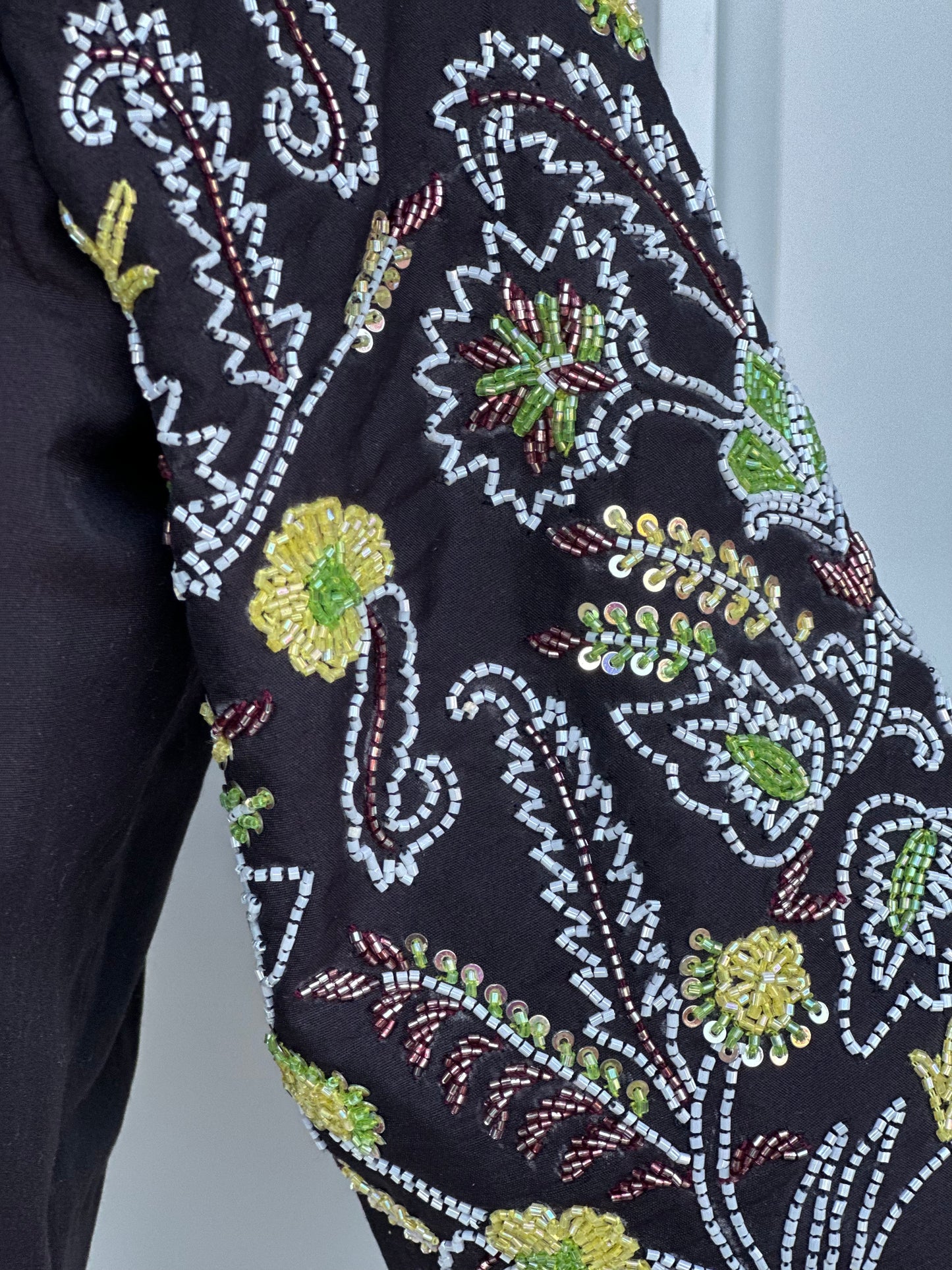 Black embroidery blouse | custom blouse | kardana work blouse