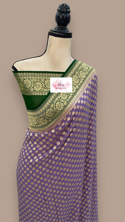 Pure Georgette Banarasi Saree