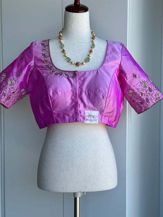 Pure silk embroidery blouse | Saree blouses is USA | Readymade blouses in USA