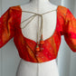 Multi shade orange buti blouse | custom blouse | Saree blouses in USA