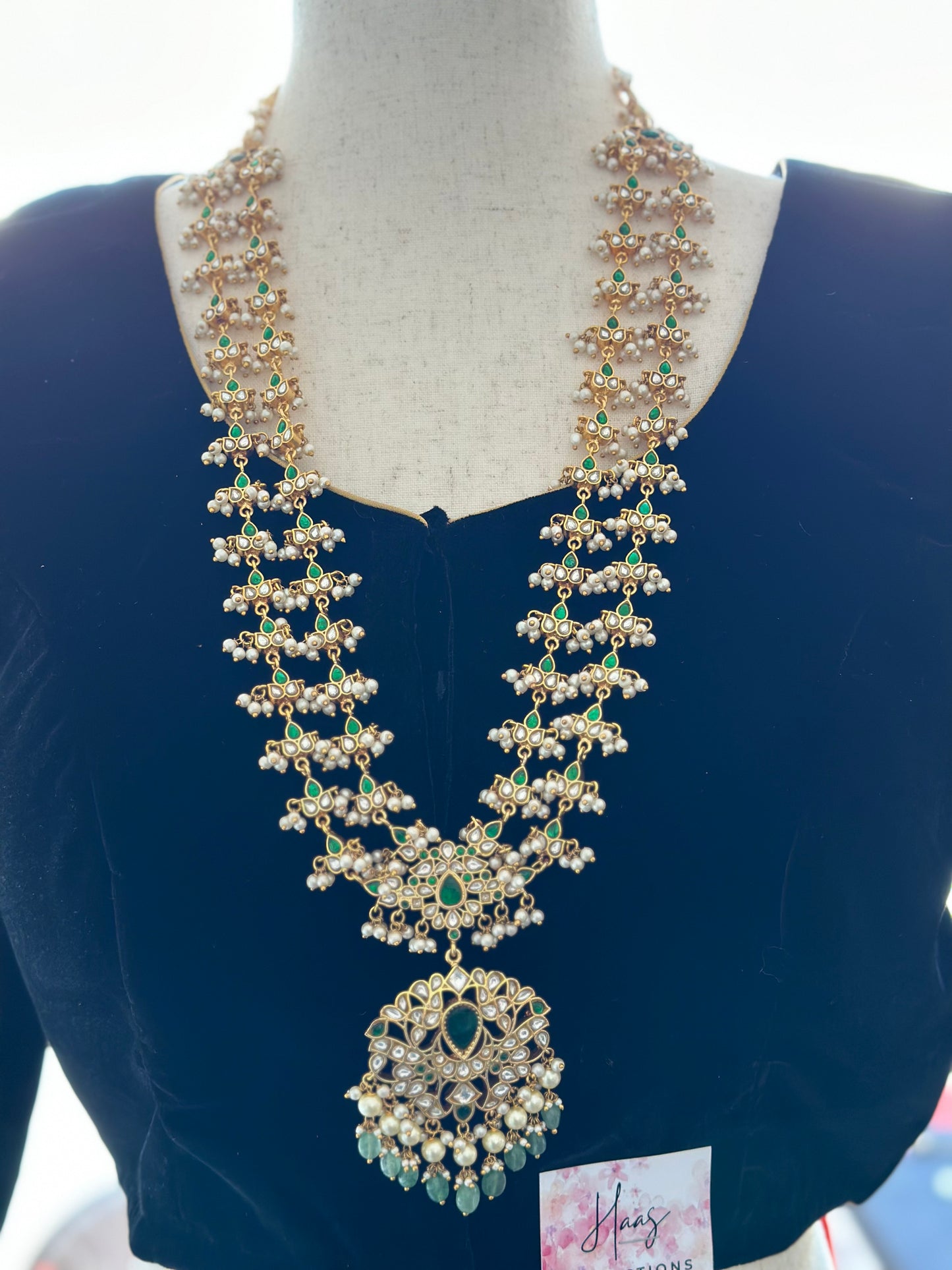 Jadau kundan long necklace | Indian jewelry in USA