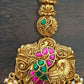 Antique Peacock Temple Maang Tikka | Traditional South Indian Jewelry