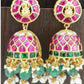 Jadau Kundan Jumki Earrings |  Traditional Indian Jewelry