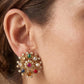 Beautiful CZ Navarathna Studs | Indian Traditional Jewelry