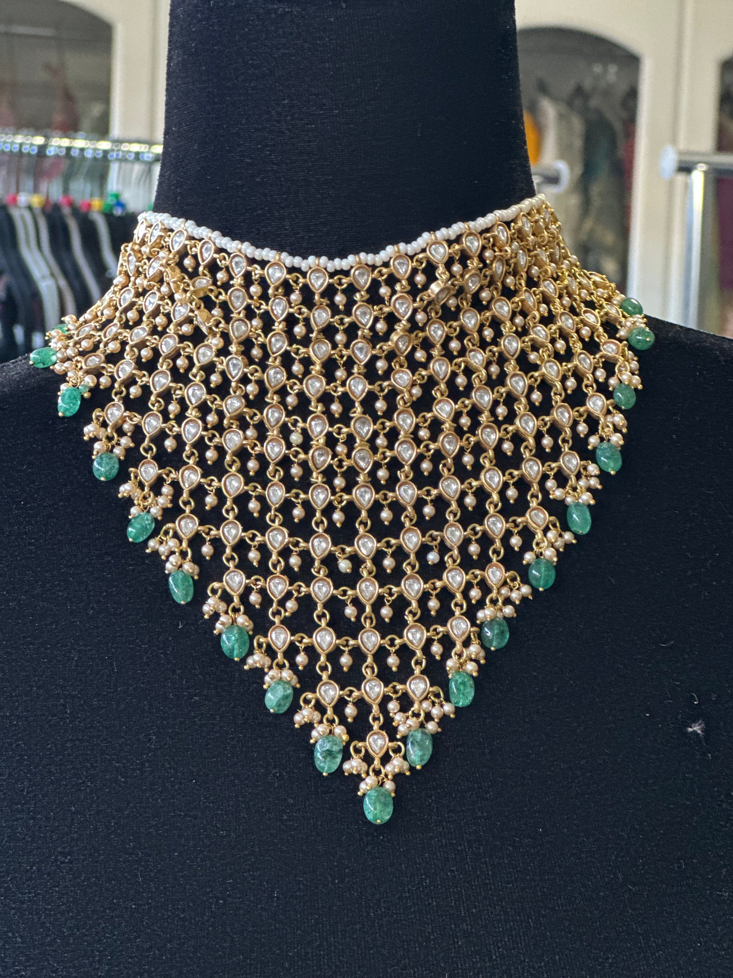 Kundan Jaali  Choker Necklace | Indian bridal jewelry