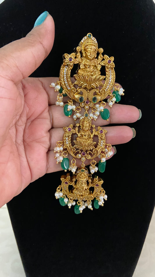 Antique Temple Lakshmi Hair Accessory | Indian Jewelry In USA
