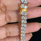 CZ Rhodium Bracelet | Two Tone Indian Bracelet